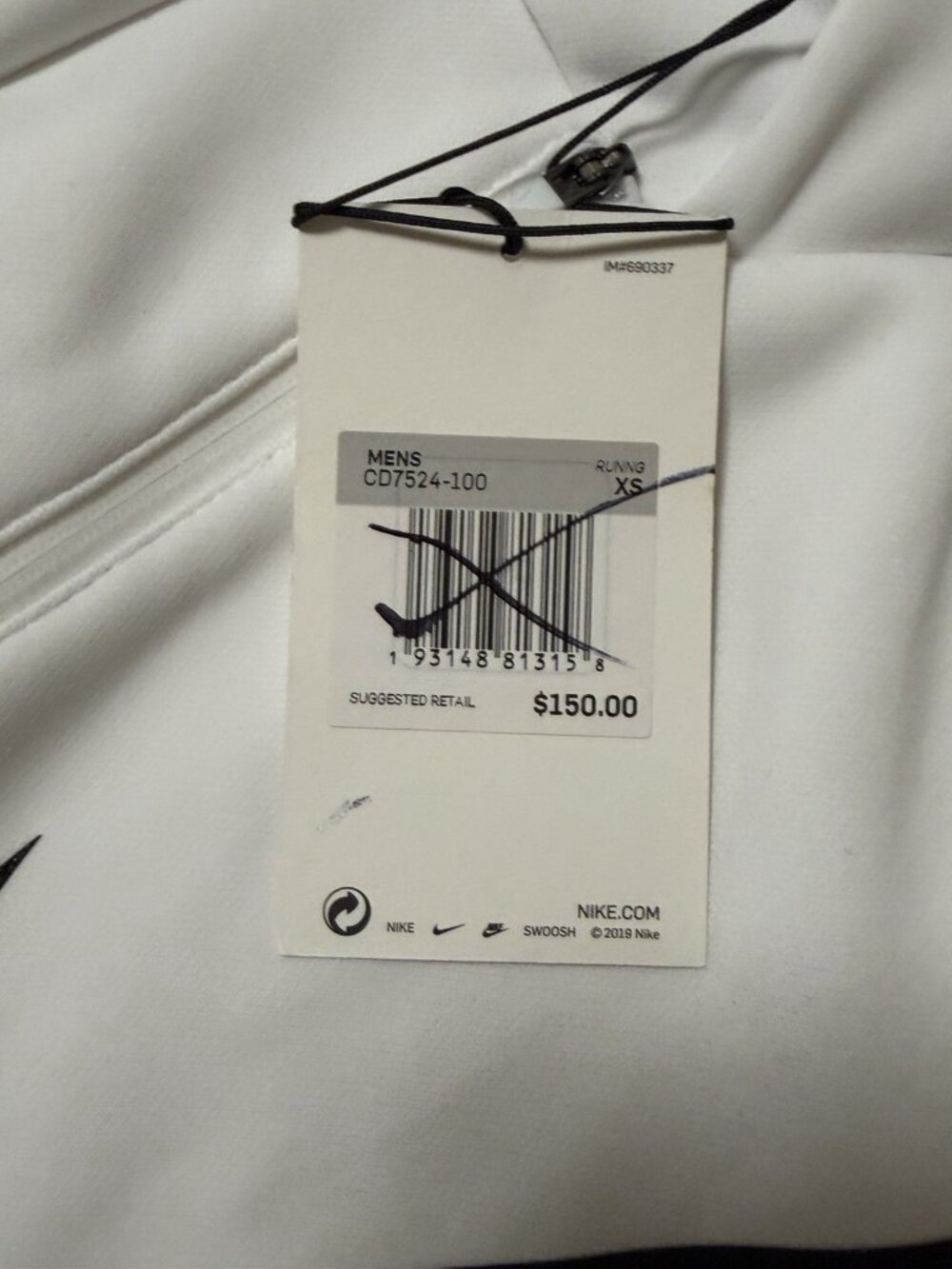Nike x Undercover Jun Takahashi NRJ TC Hoodie White Men's Size XS Rare NEW W/TAG - Picture 8 of 8